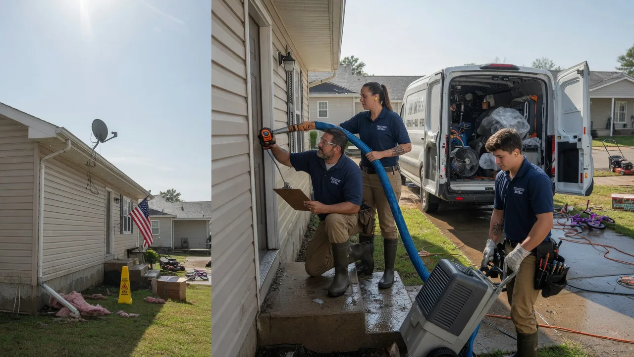 Ceiling Water Damage Restoration in Springlake, TX near me